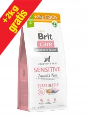 BRIT Care Dog Sustainable Sensitive Insect Fish 12 kg + 2 zadarmo Karma dla psa